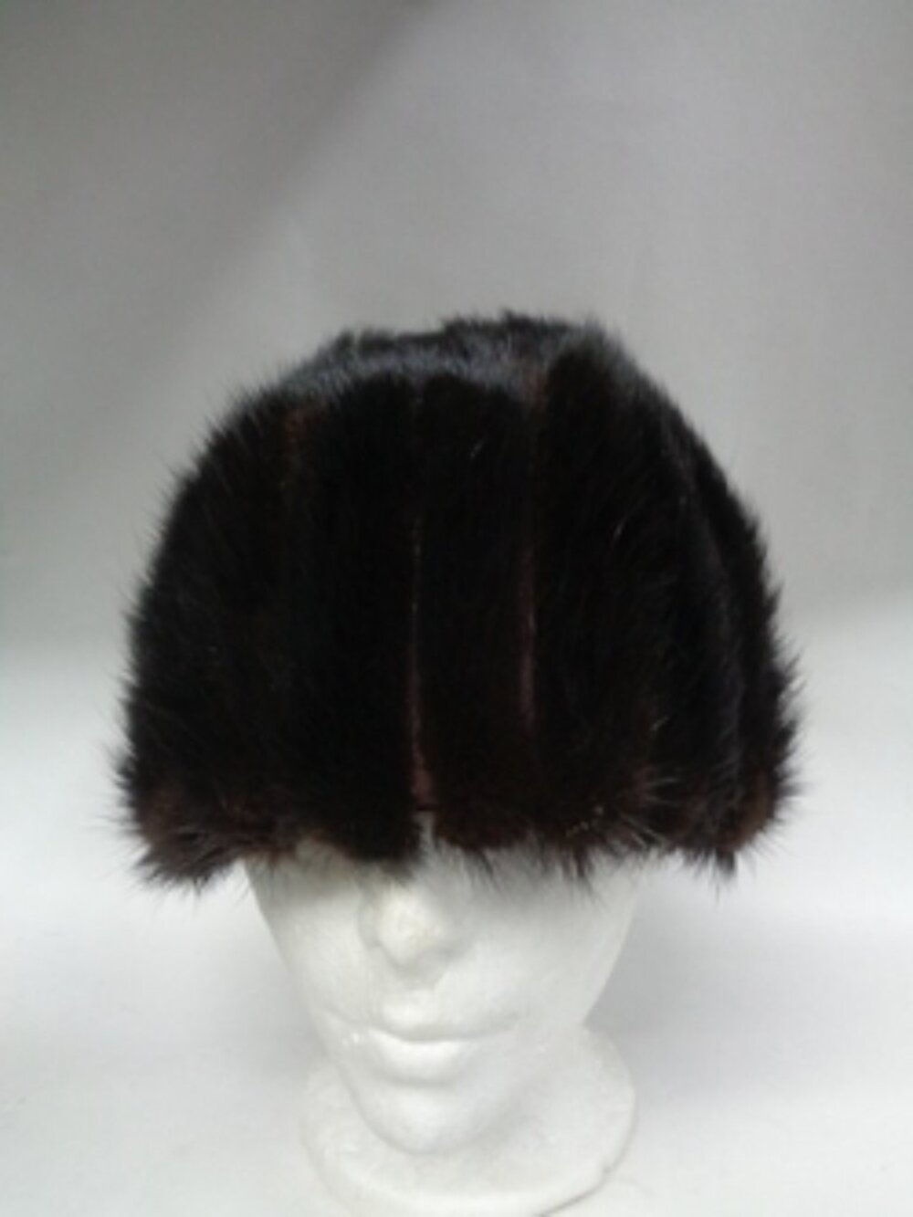 MINT CANADIAN DARK RANCH MINK FUR HAT CAP WOMEN WOMAN SIZE ALL